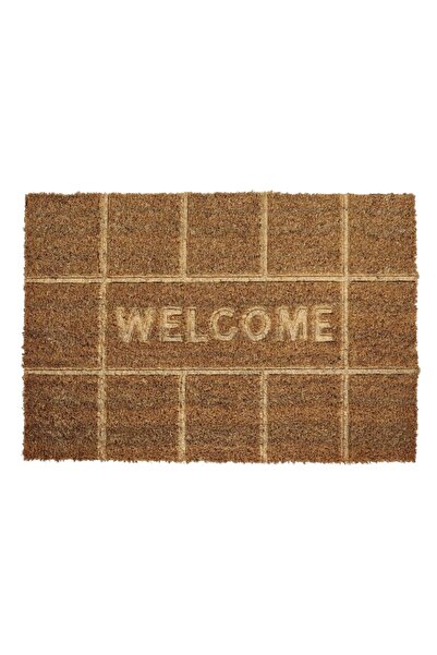 OEM Embossed Coir RT02 indoor/outdoor entrance rug, 40 x 60 cm, coir, brown, ...