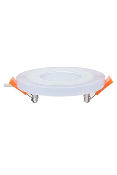 10EN Amber Beyaz Slim Led Panel 3+3 Watt Çift Renkli Sıva Altı Yuvarlak Led Panel