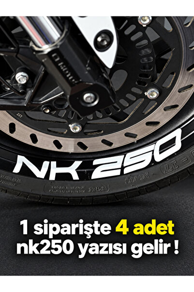 Banxtre ملصق حروف لعجلة NK250 بمقاسات كبيرة لـ CFMOTO NK250 (4 قطع في عبوة وا...