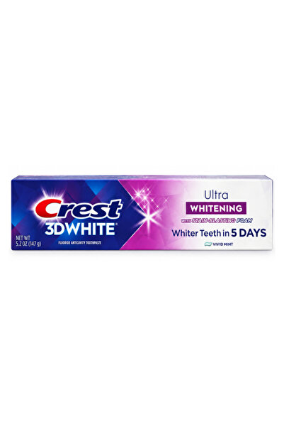 Crest 3DWhite Οδοντόκρεμα, ULTRA, Έντονη Μέντα, 147γρ, λευκότερα δόντια από τ...