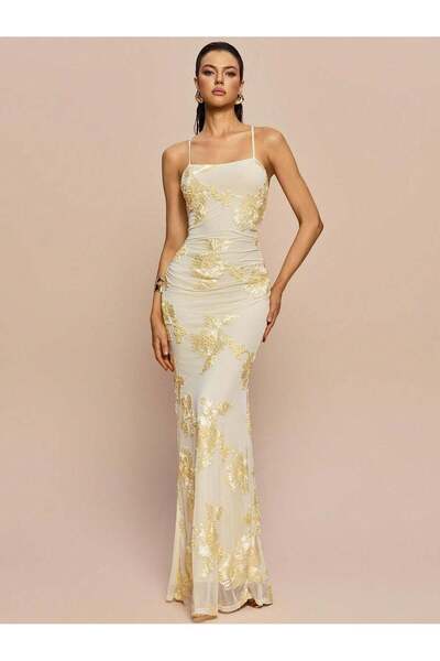 Sheya Rochie maxi , crem