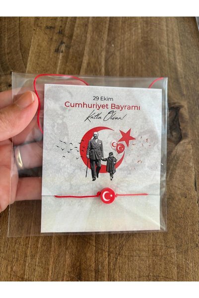 Loyapink 30 Adet 29 ekim Hediye Bileklik, Öğretmen Hediyesi, Okul Hediyesi, T...