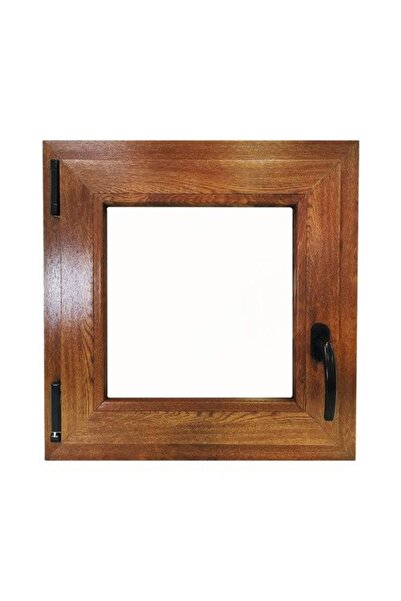 deceuninck Fereastră, PVC, cu 4 compartimente, 600x600 mm, culoare stejar aur...