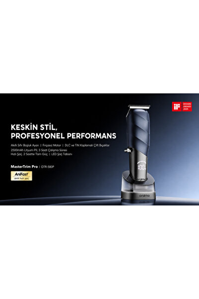 oraimo Profesyonel Saç ve Sakal Kesme Makinesi OTR-580P DEEP BLUE