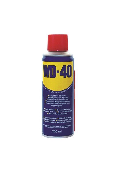 WD-40 Spray lubrifiant multifuncțional WD-40, 200 ml, anticoroziv și deblocant