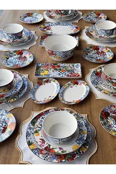Porselen Yemek Takımı 6 Kişilik 36 Parça İtaly Garden