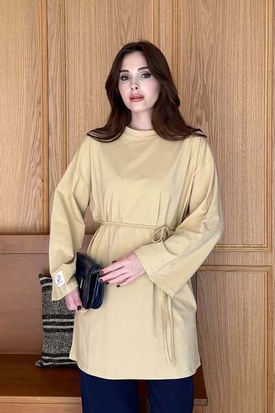 Ceylan Otantik Bej Body Tunik