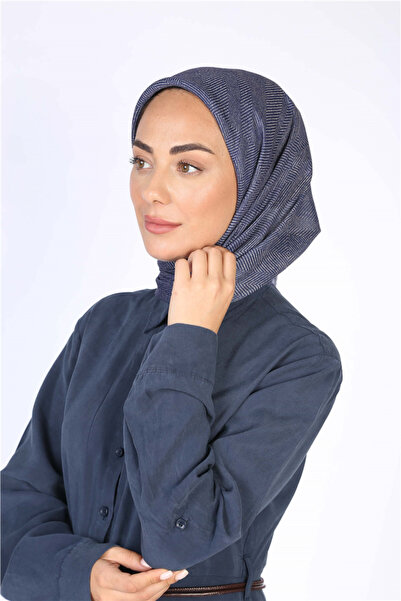 locella Lo'cella Pamuklu Soft Eşarp 4599-1 Lacivert