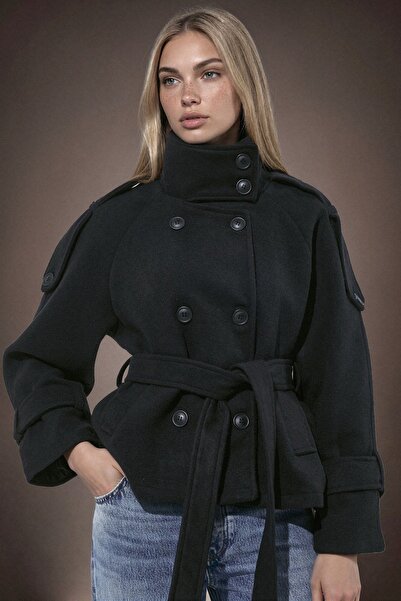 Hiccup High Collar Trench Coat Jacket
