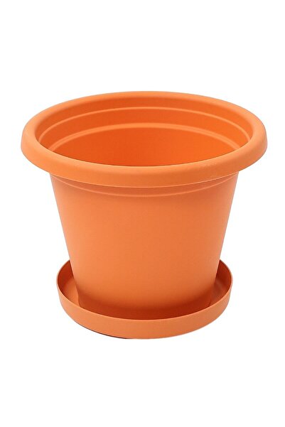 OEM Πλαστική γλάστρα, Stark Smart Pot, με πιατάκι, τερακότα, Δ 20 εκ.