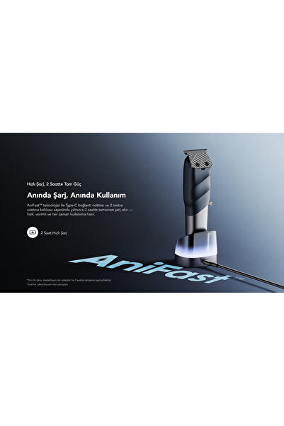 oraimo Profesyonel Saç ve Sakal Kesme Makinesi OTR-580P DEEP BLUE