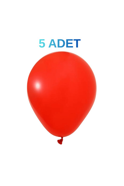 BEST PARTİ Best Pastel Balon Kırmızı 5 Adet