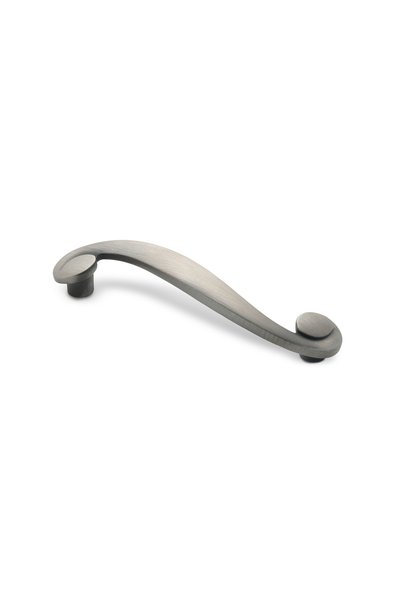 OEM Maner pentru mobila, metalic, finisaj argintiu, 96 mm, lungime 115 mm