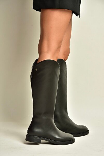 Fox Shoes Z973286109 Black Flat Sole Classic Women's Boots
