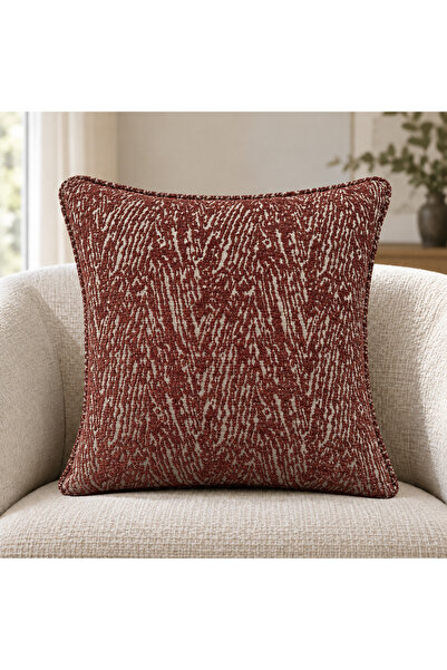 Fabricland Peru-119 Abstract Patterned Linen Throw Pillow Cover 43X43 cm Deco...