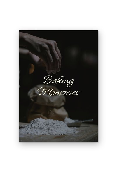 OEM Poster Cardboard 250g A4, Quotes We Bake Memories, Kitchen Decor