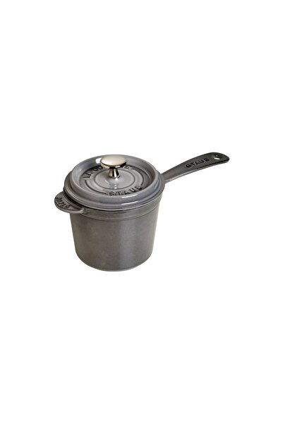 STAUB Saucepan, cast iron, 14 cm/1.2L, Graphite Grey -