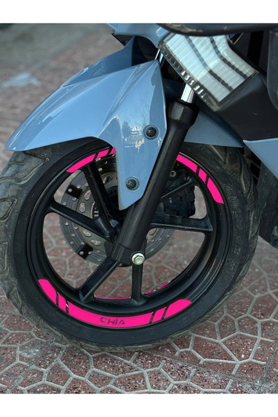 Banxtre 8 Pieces Front-Rear Enough Wheel Rim Stripe Sticker Set for Kuba Chia...
