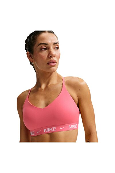Nike Γυναικείος Αθλητικός Στηθόδεσμος Προπόνησης Dri-FIT Indy Ελαφριάς Υποστή...