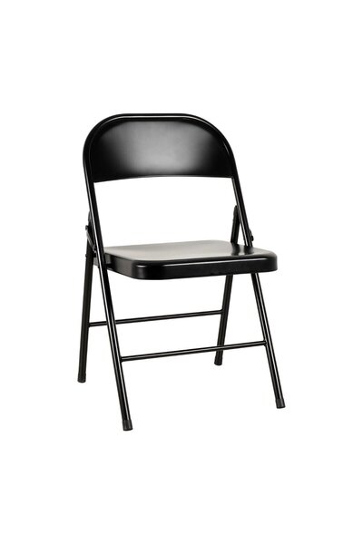 OEM Scaun bucatarie / living pliant AC0091, metal, negru