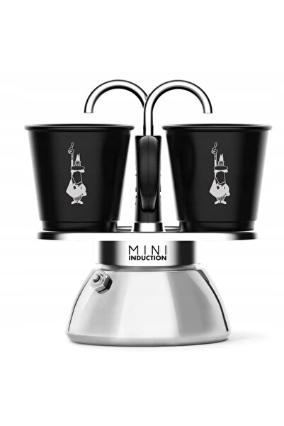 Bialetti Mini Express Induction +2 cești negru
