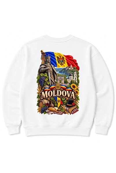 Rabona Fashion Moldova Cultural Mosaic Landmarks & Traditions Graphic Sweatshirt