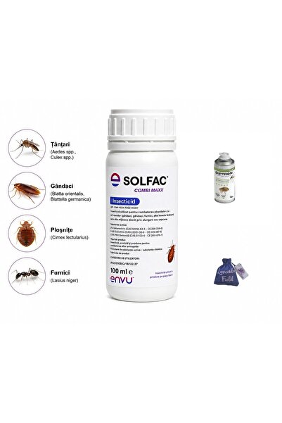 envu Insecticid pentru dezinfecție împotriva ploșnițelor, gândacilor, Solfac ...