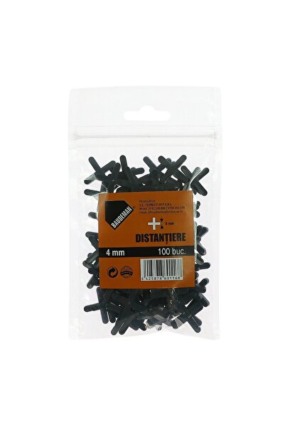 OEM Distantiere pentru placi ceramice, Baudeman, rost 4 mm, set 100 bucati