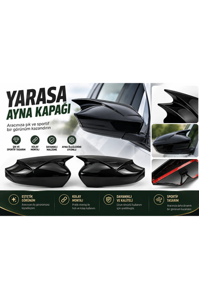 RENAULT MEGANE 2 02-09 /CLIO 3 05-09 / SCENIC 2 04-09 YARASA AYNA KAPAK +