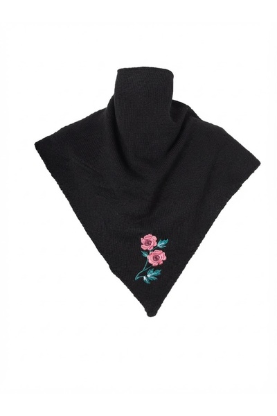 Fonem Fo 4623 Melani Embroidered Triangle Shawl