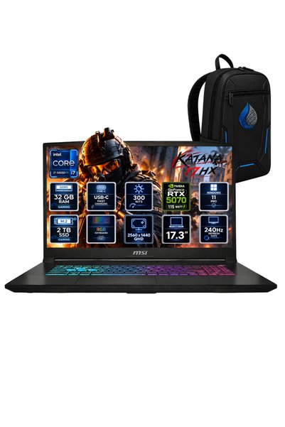 MSI Katana 17 HX i7-14650HX 32 GB DDR5 2 TB SSD RTX 5070 8 GB 17.3'' QHD 240H...