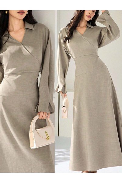Sheya Rochie maxi , bej