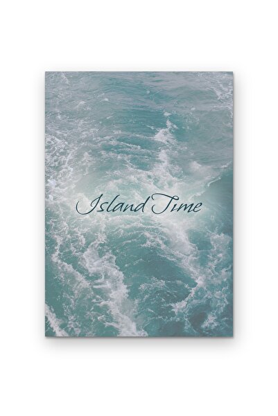 OEM Плакат от картон 250гр. Island Time, Вдъхновяващ цитат, Формат А4