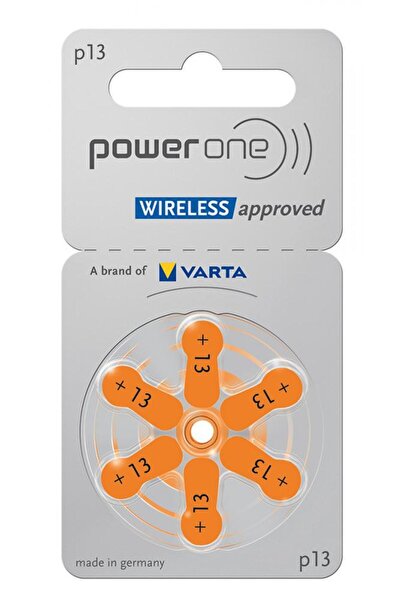 powerone Μπαταρίες ακουστικών βαρηκοΐας POWER ONE P13, χωρίς υδράργυρο, 1.45V...