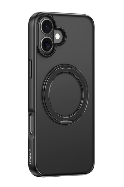 Usams GZ US-BH895 θήκη για iPhone 16 Plus, διαφανής/μαύρη