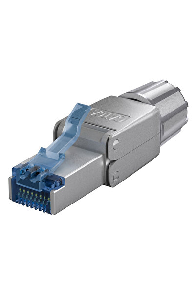 goobay Βύσμα RJ45 65939, CAT 6A STP, χωρίς εργαλεία, ασημί