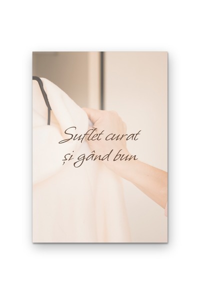 OEM Poster Carton 250g A4 Suflet curat si gand bun, Decor perete motivant