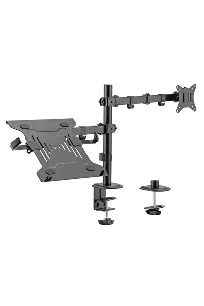 Brateck Βάση γραφείου για οθόνη LDT66-C024ML, 17-32 ", έως 9 κιλά, με υποδοχή...