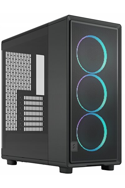 Fractal Design Carcasă ATX Epoch în negru cu efect RGB, cu pritie