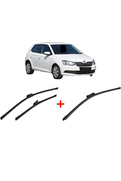 Bosch Set of 3 wipers SKODA FABIA III Praktik (NJ5) 2014 - 2022, for windshie...