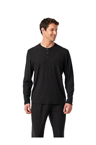 Blackspade Erkek Antrasit Uzun Kol Pijama Takımı 40996