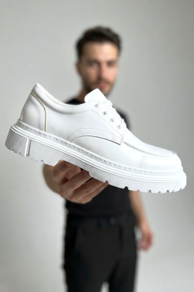 Zerenyus Zrjt13X High Quality Lace-Up Men's Casual Sports Classic Shoes - White