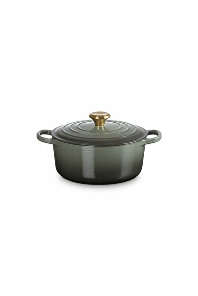 Le Creuset Tavă rotundă de copt Signature 24 cm, culoare cimbru