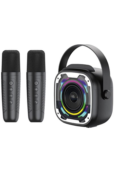 Blavec Φορητό Ηχείο Bluetooth WS-08 Καραόκε Ίντολ με 2 Μικρόφωνα 8W Μαύρο