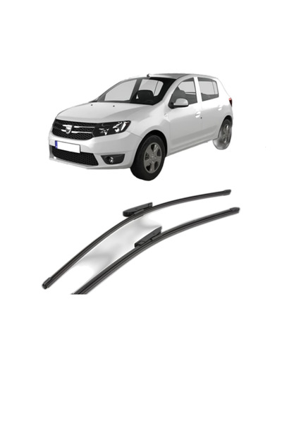 VALEO Set of car wipers DACIA SANDERO II 2012-2019, for windshield, Silencio ...