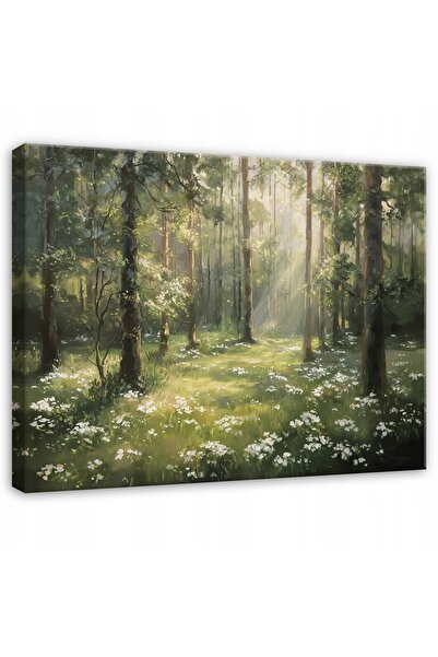 Wallarena TABLOU PLANTE PEISAJ NATURAL PENTRU DORMITOR, SUFRAGERIE, BUCĂTĂRIE...