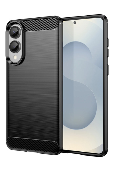 POWERTECH Θήκη Carbon MOB-2009 για Samsung S25 Edge, μαύρη