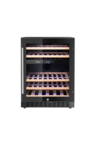 HENDI Racitor de vin, 2 zone, 44 sticle, Arktic, negru, 570x595x(H)820mm