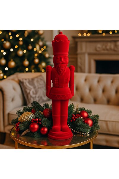 Ornament24 Decoratiune de Craciun figurina spargatorul de nuci din catifea ro...