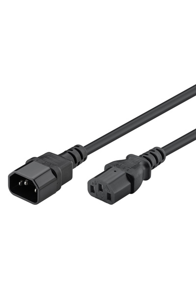 POWERTECH Καλώδιο προέκτασης ρεύματος CAB-P039, 3x 0.75mm², CCS, 1μ, μαύρο